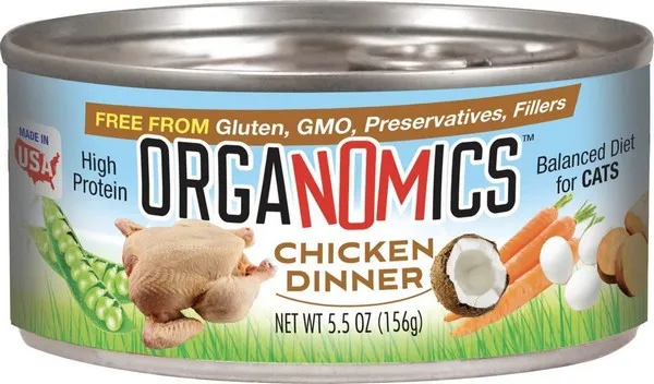 24/5.5oz Evanger's Cat Organomics Chicken Dinner - Treat